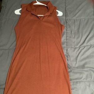 Rust color dress